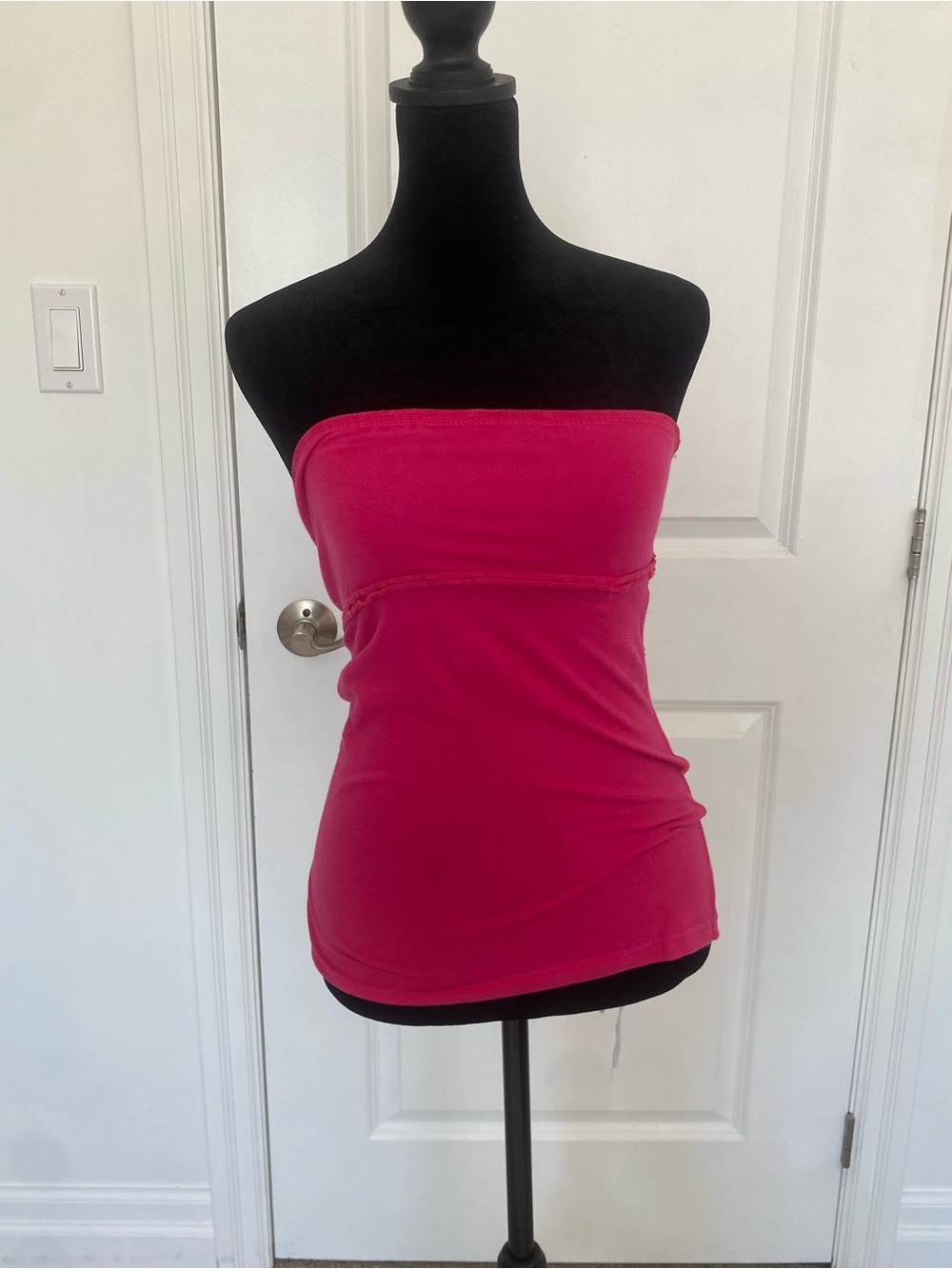 Y2K Bluenotes Strapless Tube Top in Hot Pink